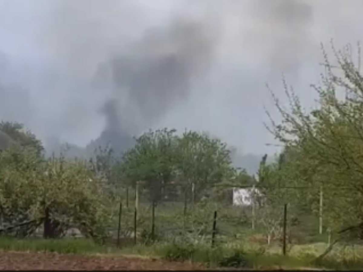 В Новочеркасске произошел крупный ландшафтный пожар